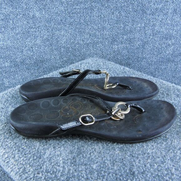 Orthaheel‎ Women Flip Flop Sandal Shoes Size 10 Medium Black Synthetic - Picture 5 of 10